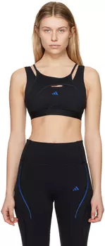 Черный спортивный бюстгальтер PowerImpact adidas Originals