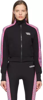 Черный спортивный свитер Greca Versace Underwear