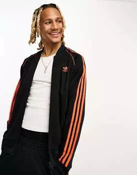 Черный спортивный топ adidas Originals adicolor