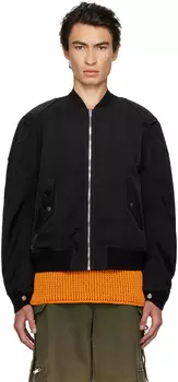 Черный стеганый бомбер Dion Lee