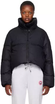 Черный стеганый пуховик Canada Goose