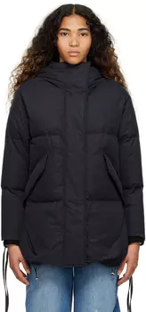 Черный стеганый пуховик MM6 Maison Margiela