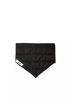 Черный стеганый женский шарф Jacquemus