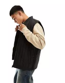 Черный стеганый жилет Jack & Jones Essentials