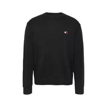 Черный свитер из переработанного полиэстера Tommy Jeans