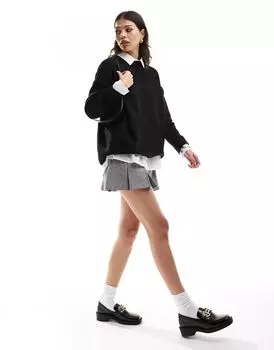 Черный свитер оверсайз New Look