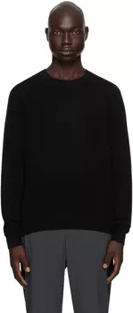 Черный свитер с круглым вырезом Calvin Klein