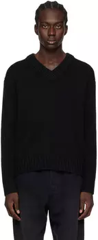 Черный свитер с надписью The Loup Lisa Yang