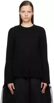Черный свитер с рюшами Comme des Garçons Comme des Garçons