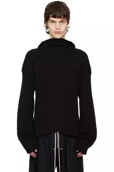 Черный свитер-табард в стиле «Голливуд» Rick Owens