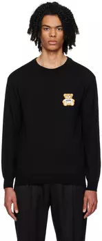 Черный свитер Teddy Bear Moschino