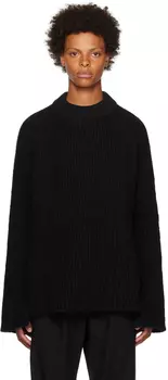 Черный свитер в рубчик GAUCHERE