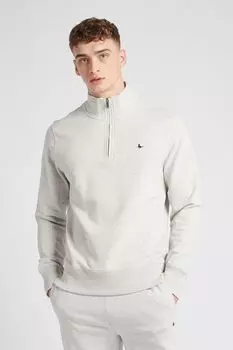 Черный свитшот Barchester на молнии 1/4 Jack Wills, серый