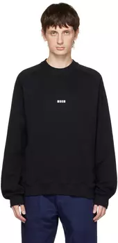Черный свитшот MSGM реглан