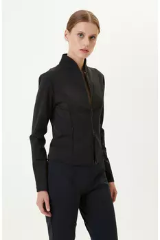 Черный свитшот на молнии N-Tech Front Size Network, черный