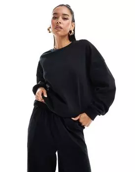 Черный свитшот оверсайз ASOS DESIGN — часть комплекта