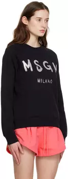 Черный свитшот с блестками MSGM
