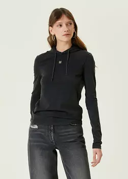 Черный свитшот с капюшоном Givenchy