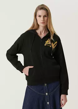 Черный свитшот с капюшоном Kenzo