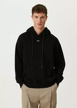 Черный свитшот с капюшоном Off-White