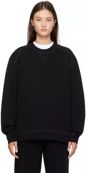 Черный свитшот с круглым вырезом GANNI