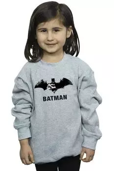 Черный свитшот с логотипом Batman Stare DC Comics, серый