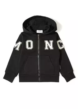 Черный свитшот с логотипом для мальчика Moncler