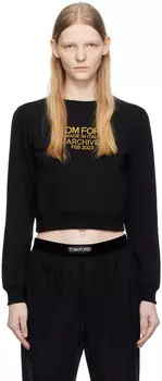 Черный свитшот с принтом TOM FORD