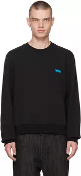 Черный свитшот с вышивкой Solid Homme