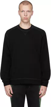 Черный свитшот с заниженными плечами GANNI