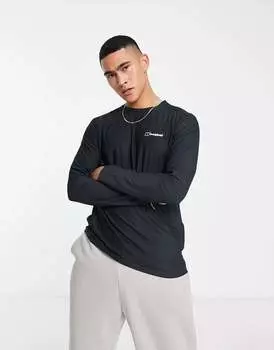 Черный технический топ с длинными рукавами Berghaus Training 24/7