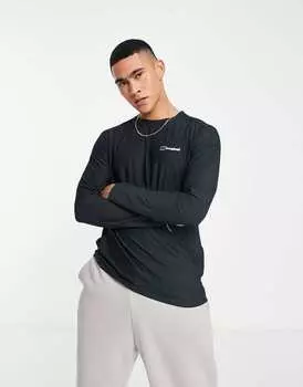 Черный технический топ с длинными рукавами Berghaus Training 24/7