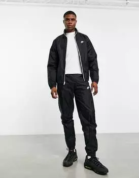 Черный тканый спортивный костюм Nike Club