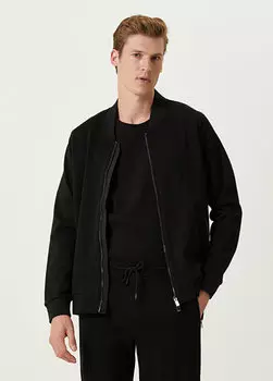 Черный - толстовка из пике с детализацией garni Beymen