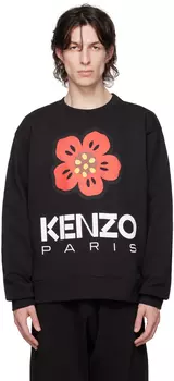 Черный - Толстовка с цветочным узором Paris Boke Kenzo