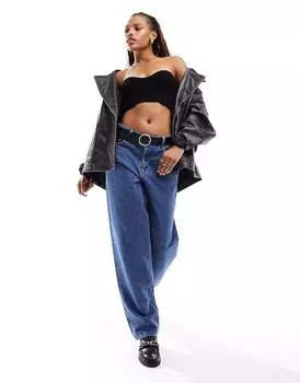 Черный топ-бандо Mango Sweetheart