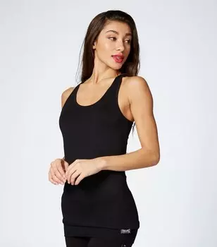 Черный топ-борцовка ананасового цвета с манжетами на подоле Pineapple, черный