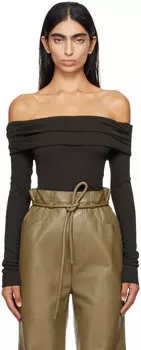 Черный топ Эмили Nanushka