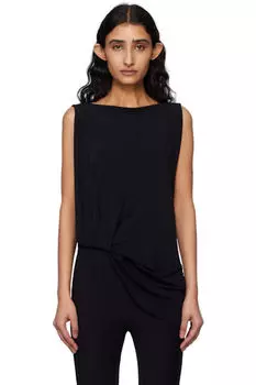 Черный топ La Croisire 'The Peplo' JACQUEMUS