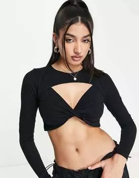 Черный топ Miss Selfridge