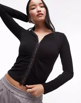 Черный топ на крючках и петлях All Saints Cadell AllSaints