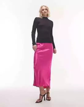 Черный топ премиум-класса с длинными рукавами и базовым швом Topshop