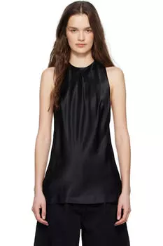 Черный топ с бантом на шее Simone Rocha