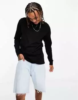 Черный топ с длинными рукавами Carhartt WIP base