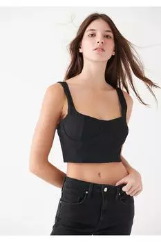 Черный топ Slim Cut Mavi