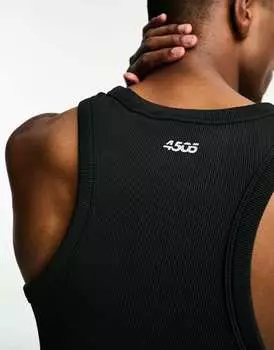 Черный тренировочный жилет в рубчик ASOS 4505 Icon