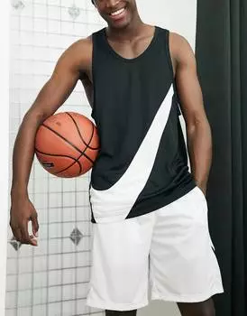 Черный трикотажный жилет Nike Basketball Swoosh Crossover Dri-FIT