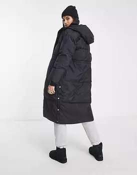 Черный удлиненный пуховик UGG Keely