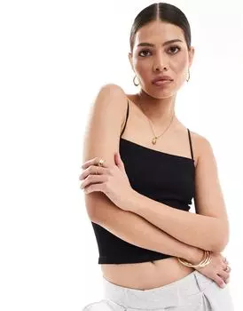 Черный удлиненный топ-бандо в стиле 90-х годов ASOS DESIGN