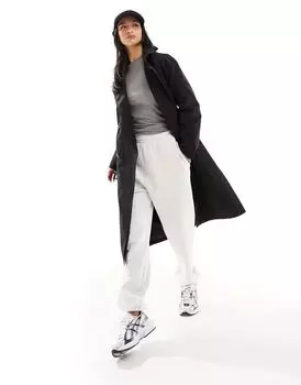 Черный удлиненный тренч Noisy May Petite